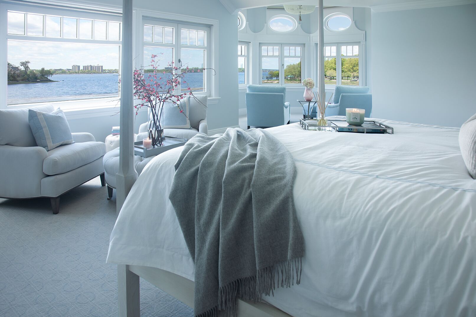 coastal style master bedroom